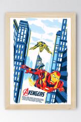 Avengers Çerçeveli Tablo - Iron Man Marvel Poster Tablo