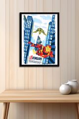 Avengers Çerçeveli Tablo - Iron Man Marvel Poster Tablo