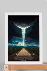 Interstellar Çerçeveli Tablo - Yıldızlararası Film Posteri Tablo
