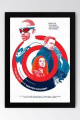 The Falcon and the Winter Soldier Çerçeveli Tablo - Marvel Poster Tablo