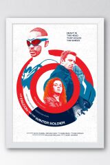 The Falcon and the Winter Soldier Çerçeveli Tablo - Marvel Poster Tablo