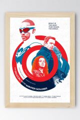 The Falcon and the Winter Soldier Çerçeveli Tablo - Marvel Poster Tablo