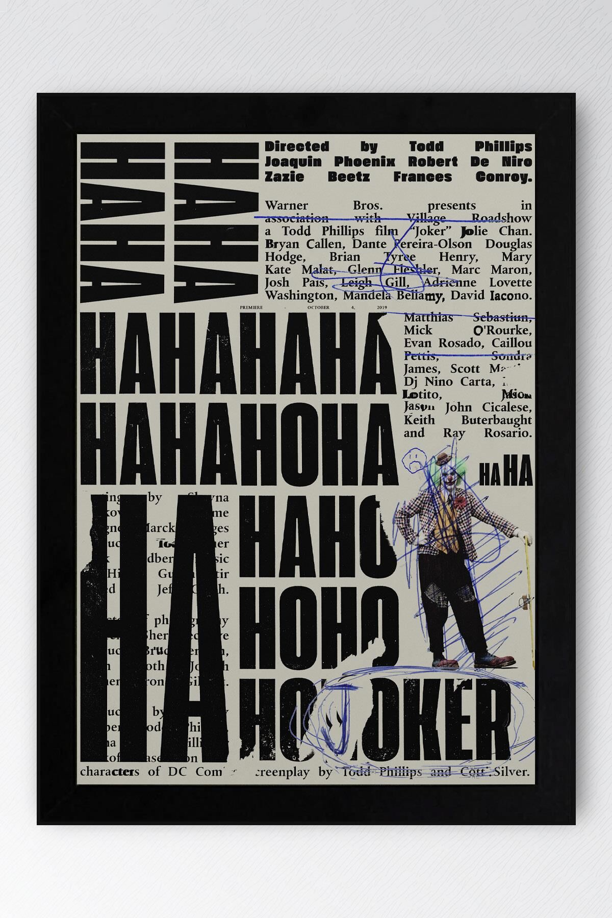 Joker Çerçeveli Tablo - Film Posteri Tablo