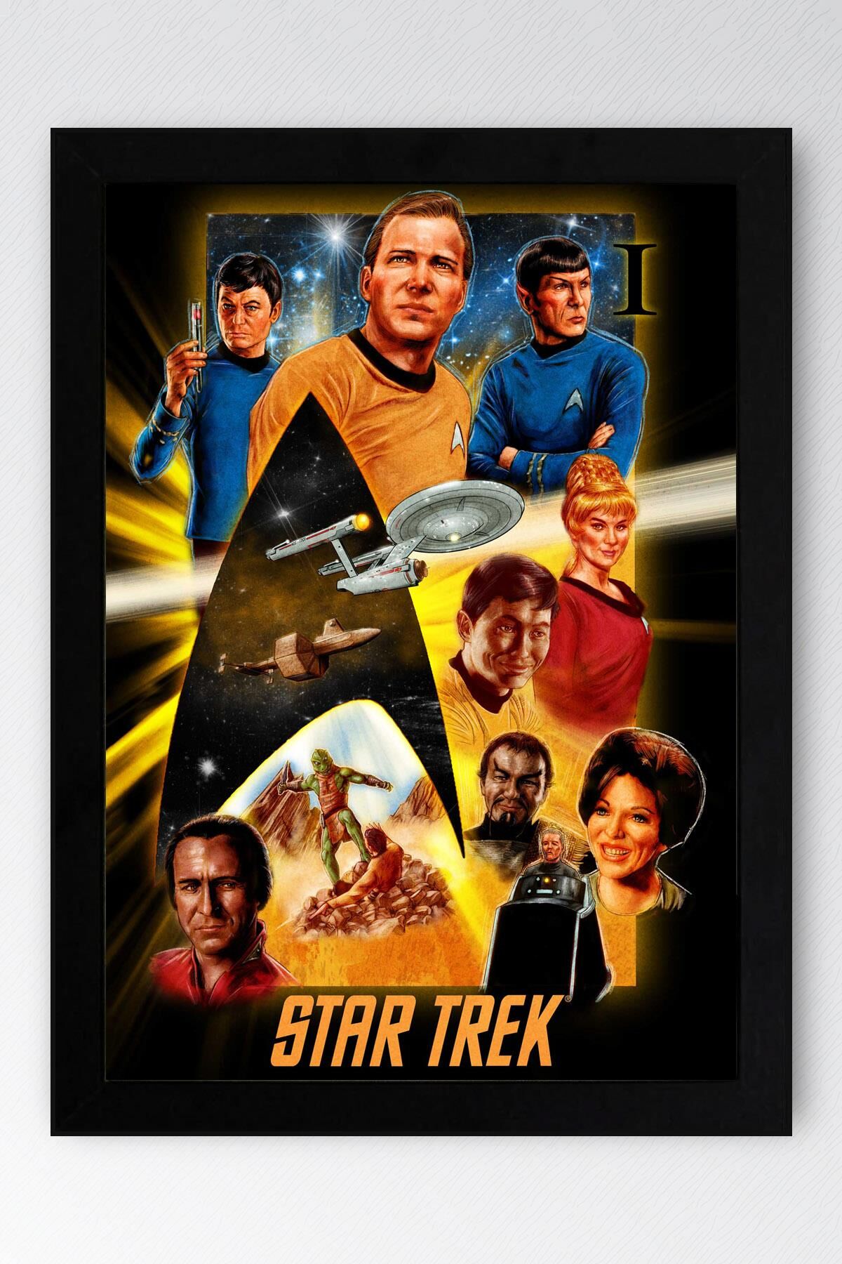 Star Trek Çerçeveli Tablo - Uzay Yolu Fim Posteri Tablo