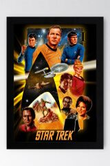 Star Trek Çerçeveli Tablo - Uzay Yolu Fim Posteri Tablo
