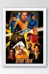 Star Trek Çerçeveli Tablo - Uzay Yolu Fim Posteri Tablo