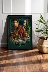 Titans Çerçeveli Tablo - DC Dizi Posteri Tablo