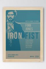 Iron Fist Çerçeveli Tablo - Marvel Dizi Posteri Tablo