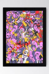 Rick and Morty Çerçeveli Tablo - Rick and Morty Animasyon Fim Posteri Tablo