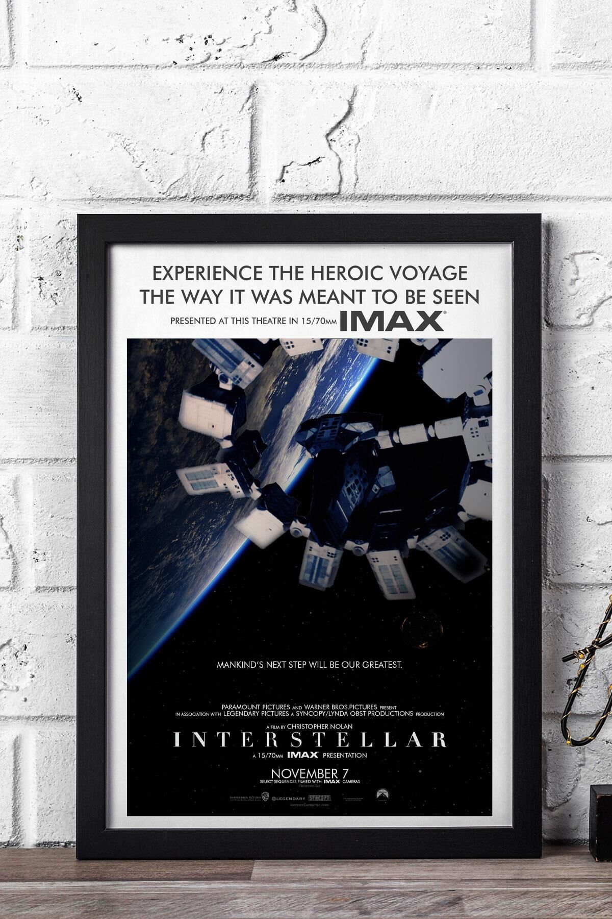 Interstellar Çerçeveli Tablo - Yıldızlararası Film Posteri Tablo