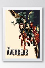 Avengers Çerçeveli Tablo - Yenilmezler Marvel Poster Tablo