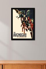 Avengers Çerçeveli Tablo - Yenilmezler Marvel Poster Tablo