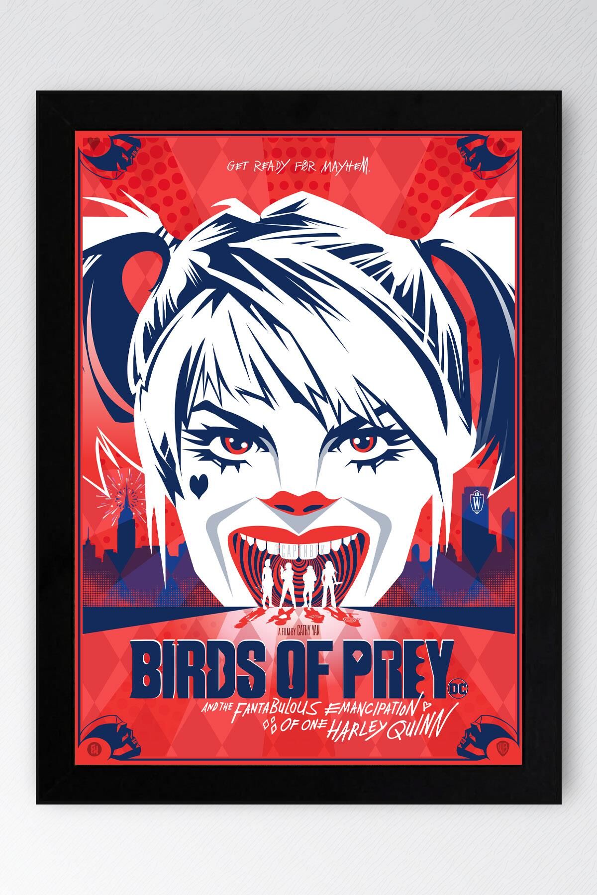 Harley Quinn Çerçeveli Tablo - Birds Of Prey Film Posteri Tablo