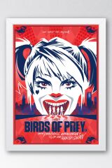 Harley Quinn Çerçeveli Tablo - Birds Of Prey Film Posteri Tablo