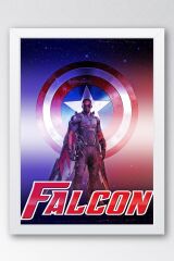 The Falcon Çerçeveli Tablo - Marvel Poster Tablo