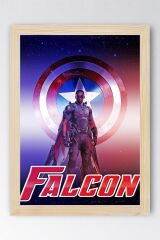 The Falcon Çerçeveli Tablo - Marvel Poster Tablo