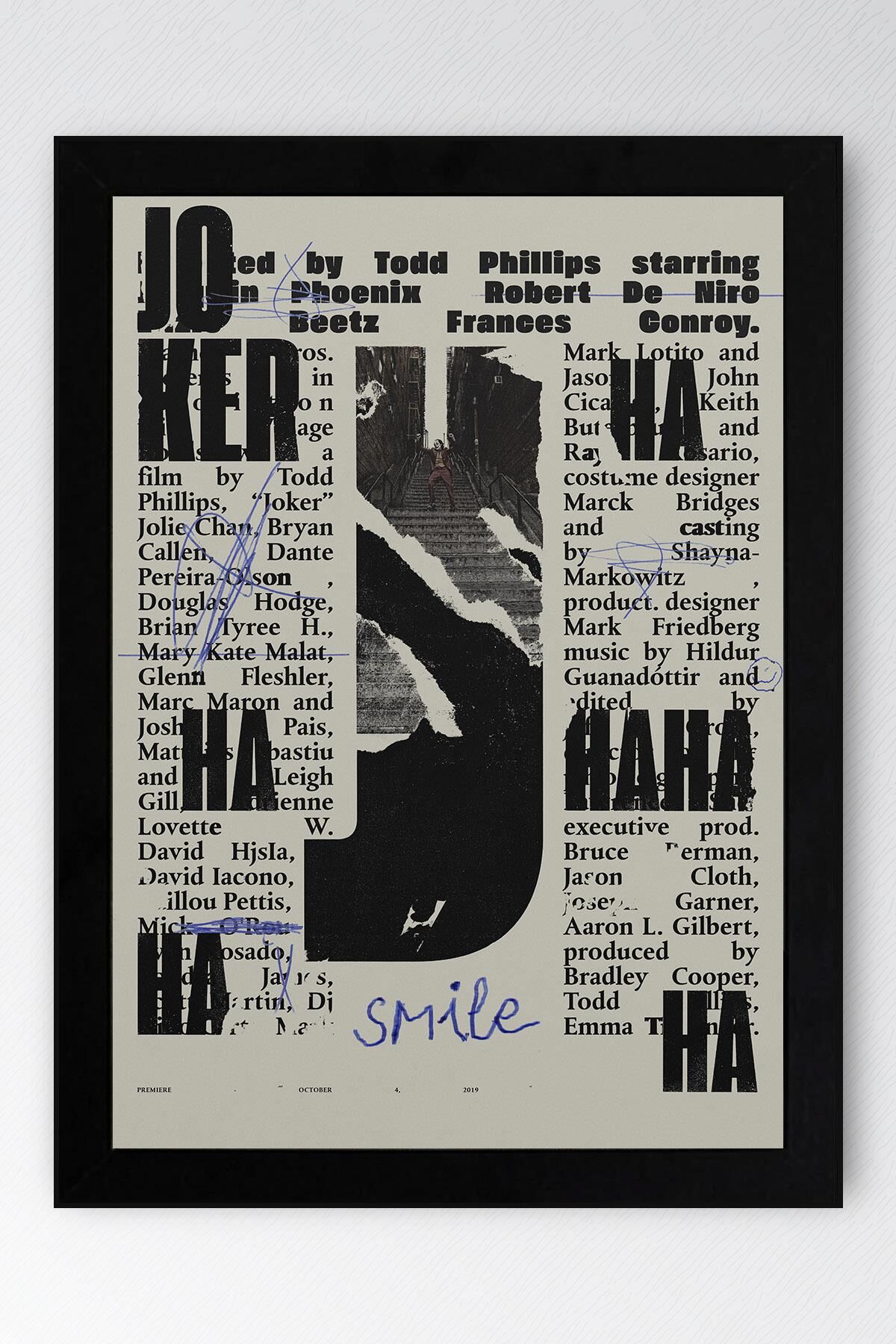 Joker Çerçeveli Tablo - Film Posteri Tablo