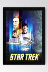 Star Trek Çerçeveli Tablo - Uzay Yolu Fim Posteri Tablo