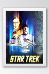 Star Trek Çerçeveli Tablo - Uzay Yolu Fim Posteri Tablo