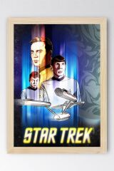 Star Trek Çerçeveli Tablo - Uzay Yolu Fim Posteri Tablo