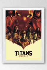 Titans Çerçeveli Tablo - DC Dizi Posteri Tablo