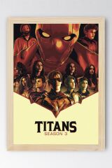 Titans Çerçeveli Tablo - DC Dizi Posteri Tablo