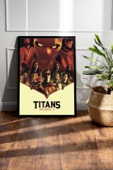 Titans Çerçeveli Tablo - DC Dizi Posteri Tablo