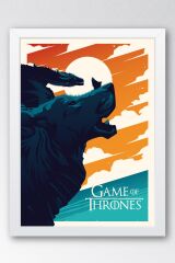 Game of Thrones Çerçeveli Tablo - Taht Oyunları Dizi Posteri Tablo