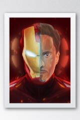 Iron Man Çerçeveli Tablo - Demir Adam Marvel Film Posteri Tablo