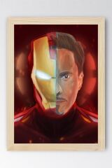 Iron Man Çerçeveli Tablo - Demir Adam Marvel Film Posteri Tablo