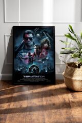 Terminator Çerçeveli Tablo - Terminatör Film Posteri Tablo