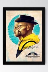 Breaking Bad Çerçeveli Tablo - Dizi Afişi Poster Tablo