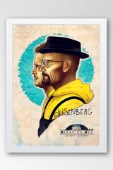 Breaking Bad Çerçeveli Tablo - Dizi Afişi Poster Tablo