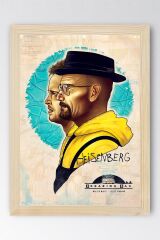 Breaking Bad Çerçeveli Tablo - Dizi Afişi Poster Tablo