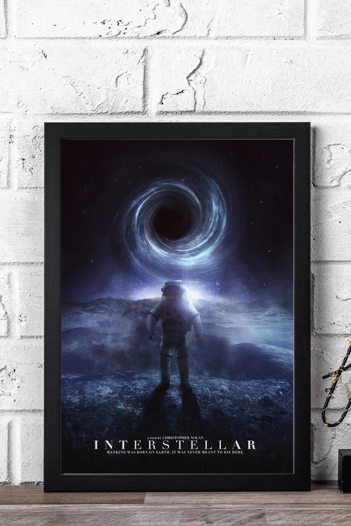 Interstellar Çerçeveli Tablo - Yıldızlararası Film Posteri Tablo