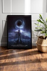 Interstellar Çerçeveli Tablo - Yıldızlararası Film Posteri Tablo