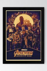 Avengers Çerçeveli Tablo - Yenilmezler Marvel Poster Tablo