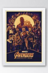 Avengers Çerçeveli Tablo - Yenilmezler Marvel Poster Tablo