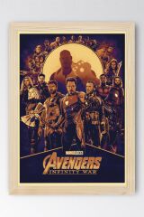 Avengers Çerçeveli Tablo - Yenilmezler Marvel Poster Tablo
