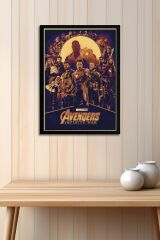 Avengers Çerçeveli Tablo - Yenilmezler Marvel Poster Tablo