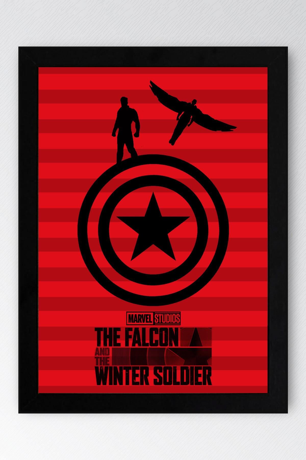 The Falcon and the Winter Soldier Çerçeveli Tablo - Marvel Poster Tablo
