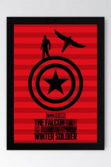 The Falcon and the Winter Soldier Çerçeveli Tablo - Marvel Poster Tablo