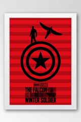 The Falcon and the Winter Soldier Çerçeveli Tablo - Marvel Poster Tablo