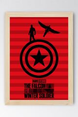 The Falcon and the Winter Soldier Çerçeveli Tablo - Marvel Poster Tablo