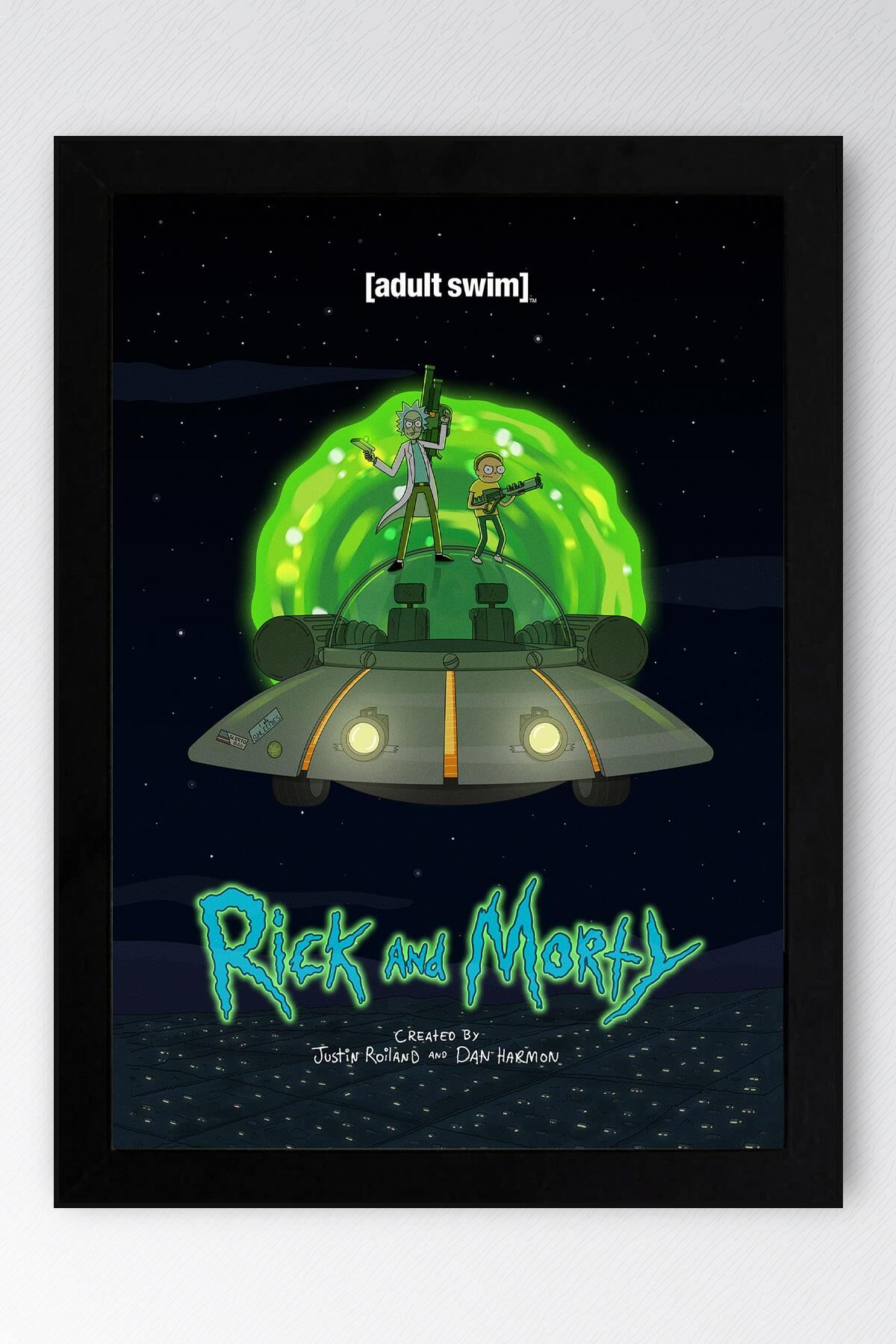 Rick and Morty Çerçeveli Tablo - Rick and Morty Animasyon Fim Posteri Tablo