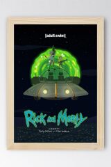 Rick and Morty Çerçeveli Tablo - Rick and Morty Animasyon Fim Posteri Tablo