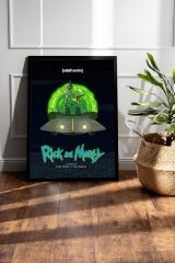 Rick and Morty Çerçeveli Tablo - Rick and Morty Animasyon Fim Posteri Tablo