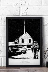 Interstellar Çerçeveli Tablo - Yıldızlararası Film Posteri Tablo
