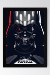 Star Wars Darth Vader Çerçeveli Tablo - Uzay Savaşları Fim Posteri Tablo