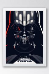 Star Wars Darth Vader Çerçeveli Tablo - Uzay Savaşları Fim Posteri Tablo
